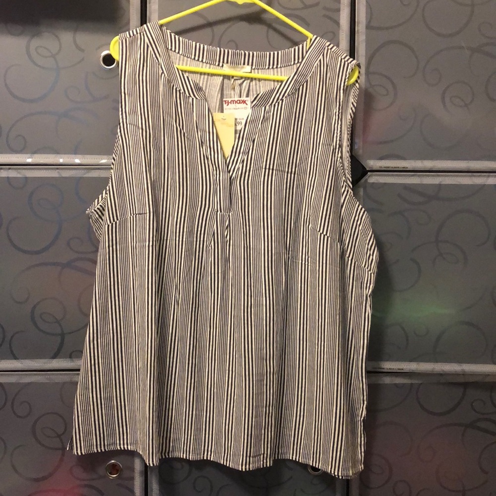 Saint Tropez West Striped Sleeveless Shirt